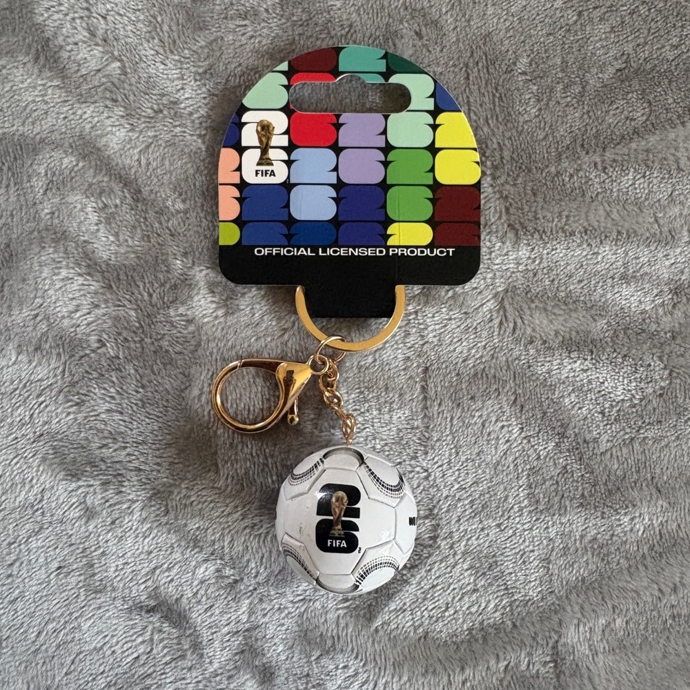 FIFA World Cup 2026 Soccer Ball Keychain We Are 26 Official Licensed Souvenir